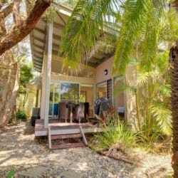 Villa entrance to your beachside holiday getaway at Mobys Beach Retreat as captured by Travellarks Getaways