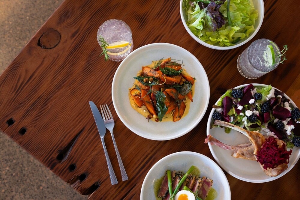 SeasonalplatespairedwithginFarmersWifeDistilleryBarringtonCoastNSW Travellarks Getaways Things to do around Smiths Lake Seasonal plates paired with gin Farmers Wife Distillery Barrington Coast NSWjpg