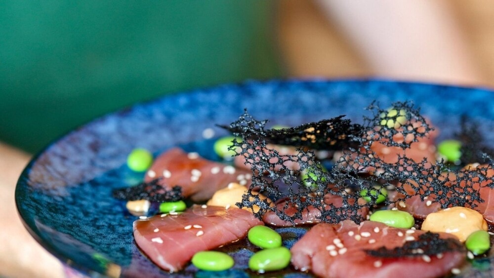 LocalTunaCappacioThePerchOtwaysVictoria Travellarks Getaways Local Tuna Carpaccio The Perch Otways Victoriajpg