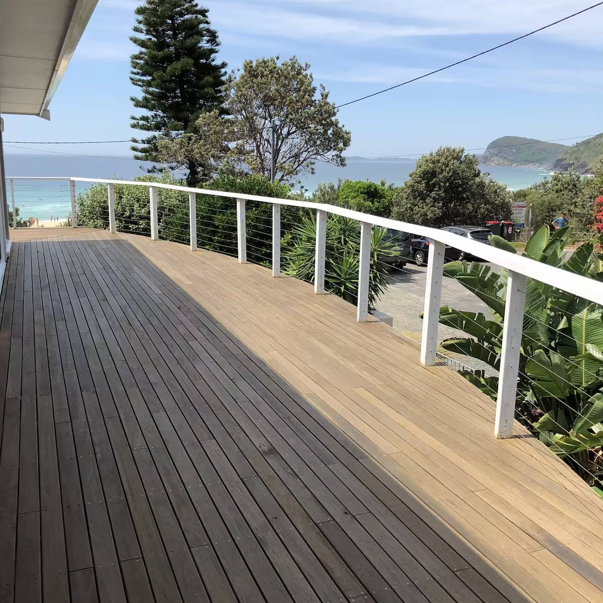 SeafusionverandahBlueysBeachTravellarksNSW Travellarks Getaways Seafusion verandah Blueys Beach Travellarks NSW