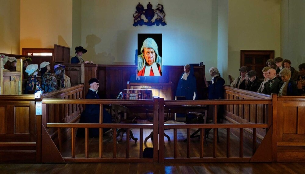 BerrimaCourthouseLightshowTravellarksNSWl Travellarks Getaways Berrima Courthouse Lightshow Travellarks NSWljpg