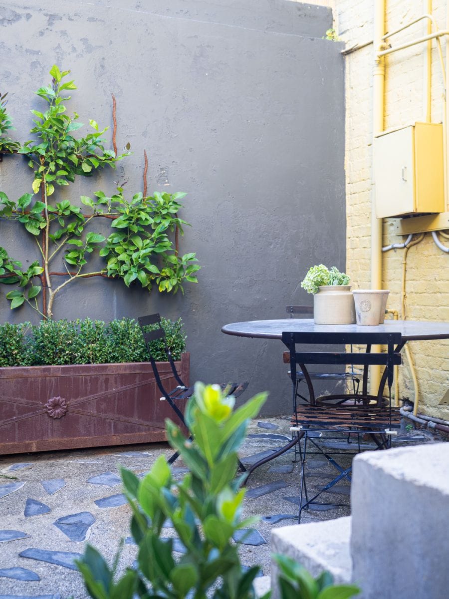 TheTownhouseLauncestonCourtyardTravellarks Travellarks Getaways The Townhouse Launceston Courtyard Travellarksjpg