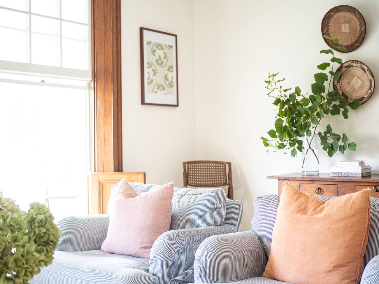 Lounge with cushions The Townhouse Launceston Tasmania