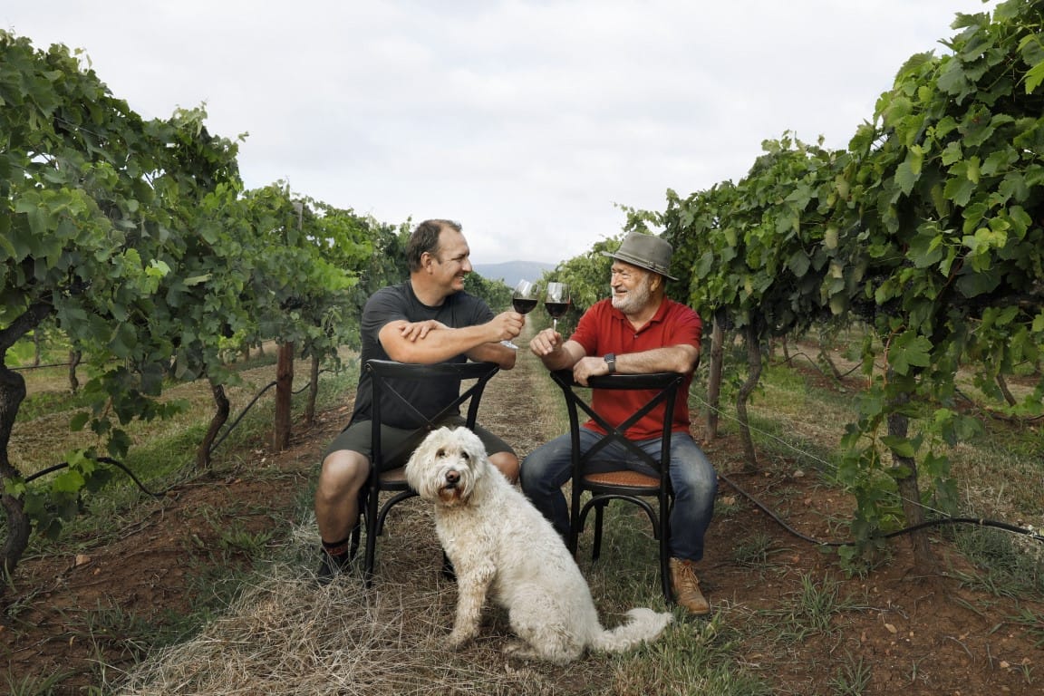winemaker mike deiuliis joss deiuliis Travellarks NSW phot credit Chris Elfes