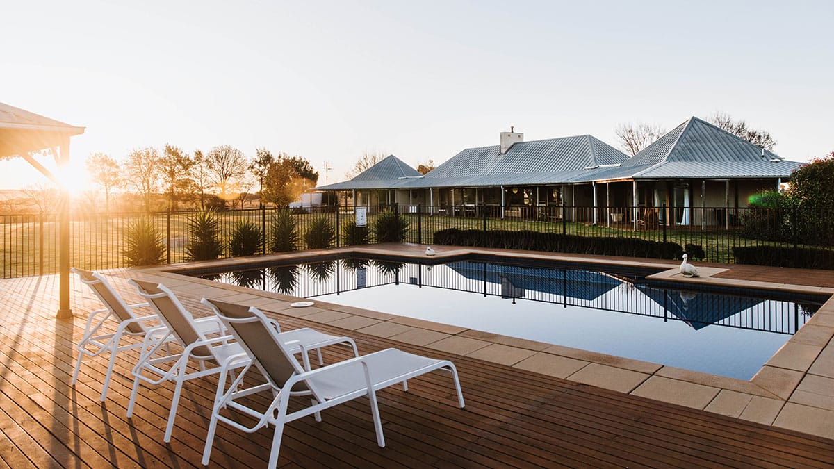 owlheadlodgemudgeeaccommodationgulgongnswpooltravellkarksgetaways Travellarks Getaways owl head lodge mudgee accommodation gulgong nsw pool travellkarks getawaysjpg